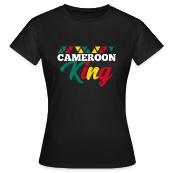 Cameroun - T-shirt Femme - noir - Devant - AI Model Female 172 dark (172cm)