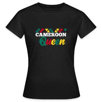 Cameroun - T-shirt Femme - noir - Devant - AI Model Female 172 dark (172cm)