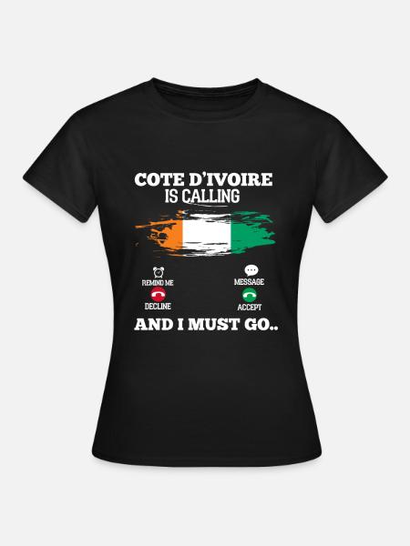 Côte d’Ivoire - T-shirt Femme - noir