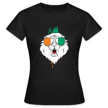 Côte d’Ivoire - T-shirt Femme - noir - Devant - AI Model Female 172 dark (172cm)
