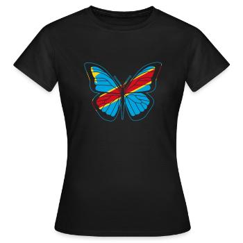 Kongo - Frauen T-Shirt - Schwarz - Vorne - AI Model Female 172 dark (172cm)