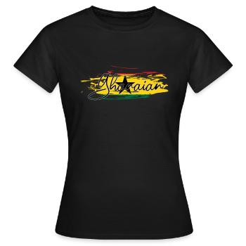 Ghana - T-shirt Femme - noir - Devant - AI Model Female 172 dark (172cm)