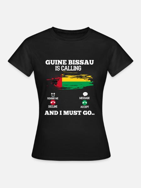 Guinea Bissau - Frauen T-Shirt - Schwarz