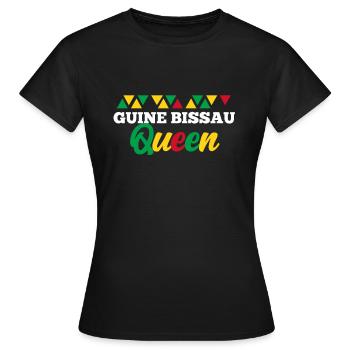 Guinée-Bissau - T-shirt Femme - noir - Devant - AI Model Female 172 dark (172cm)