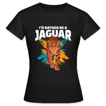 Jaguar - T-shirt Femme - noir - Devant - AI Model Female 172 dark (172cm)