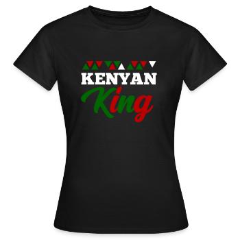 Kenya - T-shirt Femme - noir - Devant - AI Model Female 172 dark (172cm)