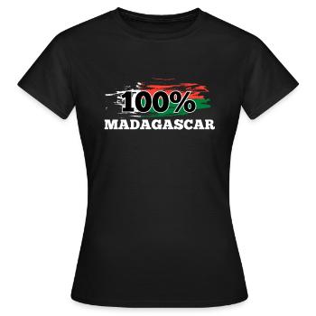 Madagascar - T-shirt Femme - noir - Devant - AI Model Female 172 dark (172cm)