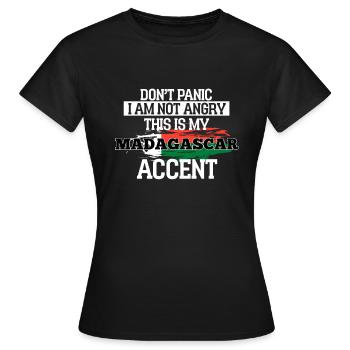 Madagascar - T-shirt Femme - noir - Devant - AI Model Female 172 dark (172cm)