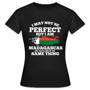 Madagascar - T-shirt Femme - noir - Devant - AI Model Female 172 dark (172cm)