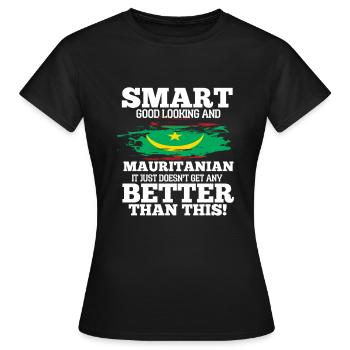 Mauritius - Frauen T-Shirt - Schwarz - Vorne - AI Model Female 172 dark (172cm)