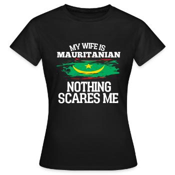 Mauritius - Frauen T-Shirt - Schwarz - Vorne - AI Model Female 172 dark (172cm)