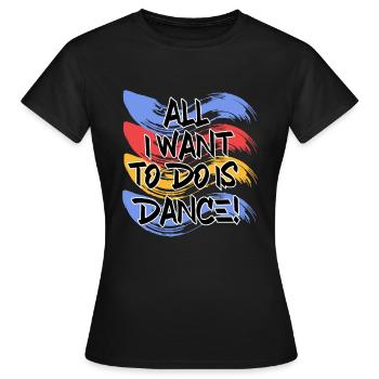 Breakdancing - Frauen T-Shirt - Schwarz - Vorne - AI Model Female 172 dark (172cm)