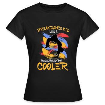 Breakdancing - Frauen T-Shirt - Schwarz - Vorne - AI Model Female 172 dark (172cm)