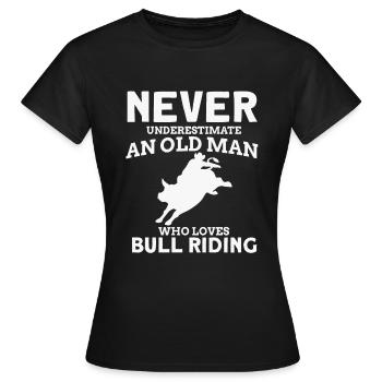 Rodeo - Frauen T-Shirt - Schwarz - Vorne - AI Model Female 172 dark (172cm)