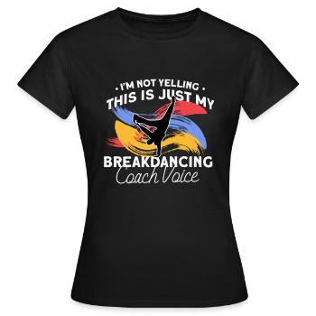 Breakdancing - Frauen T-Shirt - Schwarz - Vorne - AI Model Female 172 dark (172cm)