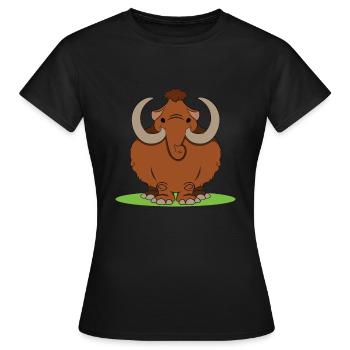 Mammouth - T-shirt Femme - noir - Devant - AI Model Female 172 dark (172cm)