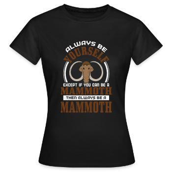 Mammouth - T-shirt Femme - noir - Devant - AI Model Female 172 dark (172cm)
