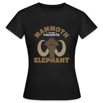 Mammouth - T-shirt Femme - noir - Devant - AI Model Female 172 dark (172cm)