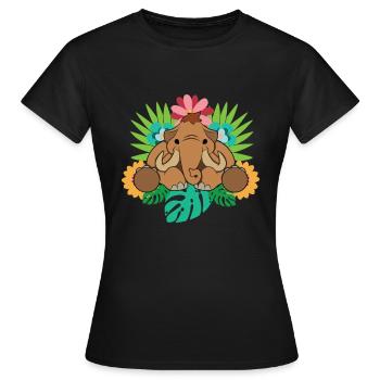 Mammouth - T-shirt Femme - noir - Devant - AI Model Female 172 dark (172cm)