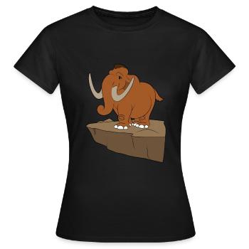 Mammouth - T-shirt Femme - noir - Devant - AI Model Female 172 dark (172cm)