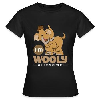 Mammouth - T-shirt Femme - noir - Devant - AI Model Female 172 dark (172cm)