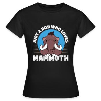 Mammouth - T-shirt Femme - noir - Devant - AI Model Female 172 dark (172cm)