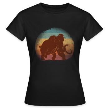 Mammouth - T-shirt Femme - noir - Devant - AI Model Female 172 dark (172cm)