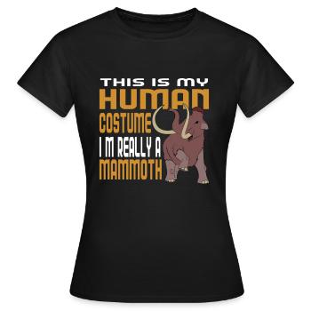 Mammouth - T-shirt Femme - noir - Devant - AI Model Female 172 dark (172cm)