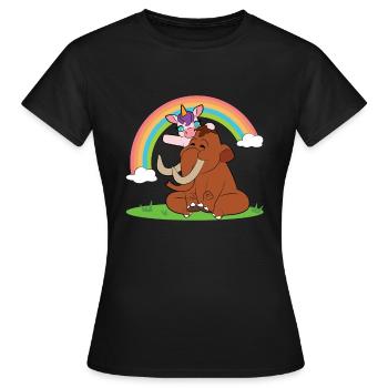 Mammouth - T-shirt Femme - noir - Devant - AI Model Female 172 dark (172cm)