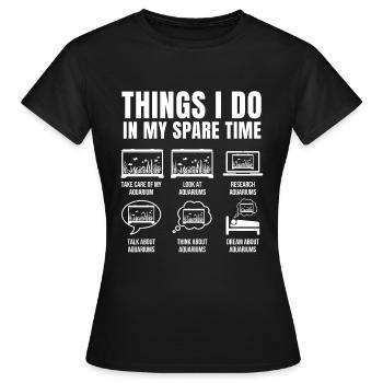Aquarium - T-shirt Femme - noir - Devant - AI Model Female 172 dark (172cm)