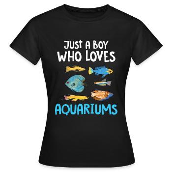 Aquarium - T-shirt Femme - noir - Devant - AI Model Female 172 dark (172cm)