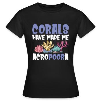Aquarium de corail - T-shirt Femme - noir - Devant - AI Model Female 172 dark (172cm)