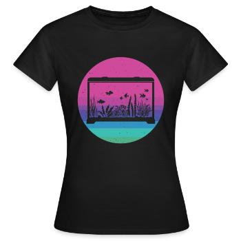 Aquarium - T-shirt Femme - noir - Devant - AI Model Female 172 dark (172cm)