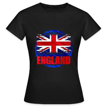 Angleterre - T-shirt Femme - noir - Devant - AI Model Female 172 dark (172cm)