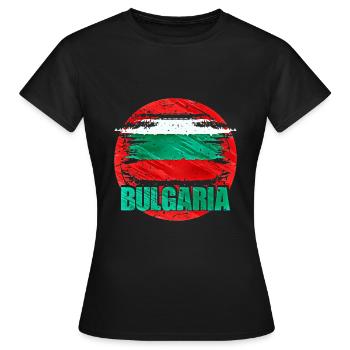 Bulgarie - T-shirt Femme - noir - Devant - AI Model Female 172 dark (172cm)