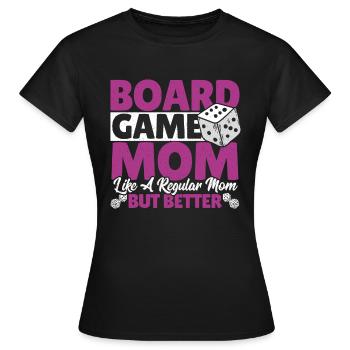 Jeux de société jeu de société cadeau - T-shirt Femme - noir - Devant - AI Model Female 172 dark (172cm)