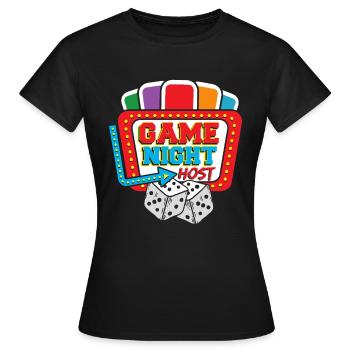 Jeux de société jeu de société cadeau - T-shirt Femme - noir - Devant - AI Model Female 172 dark (172cm)
