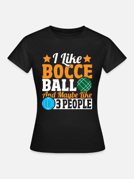 Boccia - Frauen T-Shirt - Schwarz