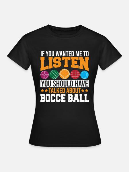 Boccia - Frauen T-Shirt - Schwarz