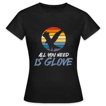 Falknerei Ornithologie Geschenk - Frauen T-Shirt - Schwarz - Vorne - AI Model Female 172 dark (172cm)