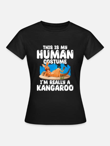 kangoeroe - Vrouwen T-shirt - zwart