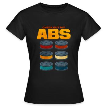 3D Printing - Women's T-Shirt - black - Front - AI Model Female 172 dark (172cm)