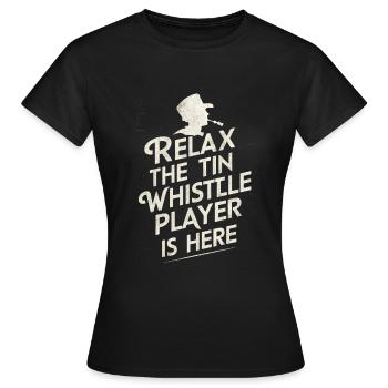 Tin Whistle - Women's T-Shirt - black - Front - AI Model Female 172 dark (172cm)