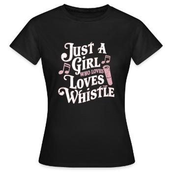 Tin Whistle - Women's T-Shirt - black - Front - AI Model Female 172 dark (172cm)