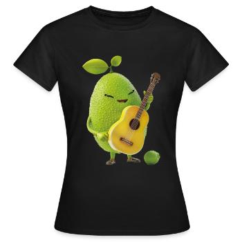 Lime Guitar - Women's T-Shirt - black - Front - AI Model Female 172 dark (172cm)