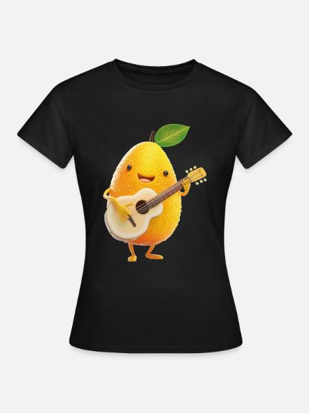 Mango Gitarre - Frauen T-Shirt - Schwarz