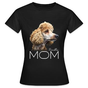 Caniche Caniche Maman Caniche - T-shirt Femme - noir - Devant - AI Model Female 172 dark (172cm)
