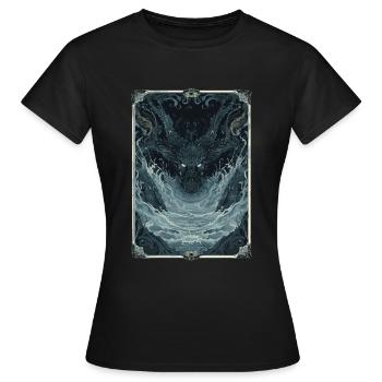 The Abysmal Depths Tarot - Women's T-Shirt - black - Front - AI Model Female 172 dark (172cm)