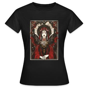 Die Kaiserin Tarot - Frauen T-Shirt - Schwarz - Vorne - AI Model Female 172 dark (172cm)