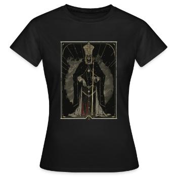 Der Hierophant Tarot - Frauen T-Shirt - Schwarz - Vorne - AI Model Female 172 dark (172cm)